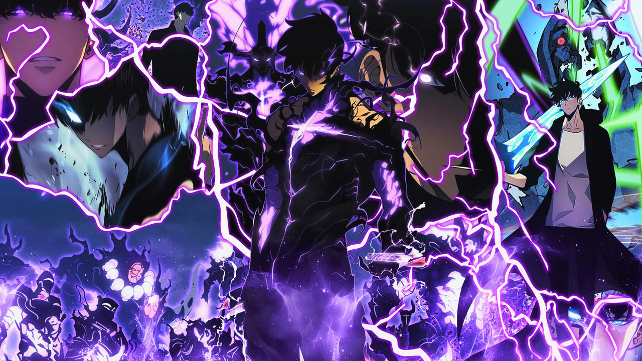 Sung Jin Woo -- Solo Leveling Wallpaper by DinocoZero on DeviantArt