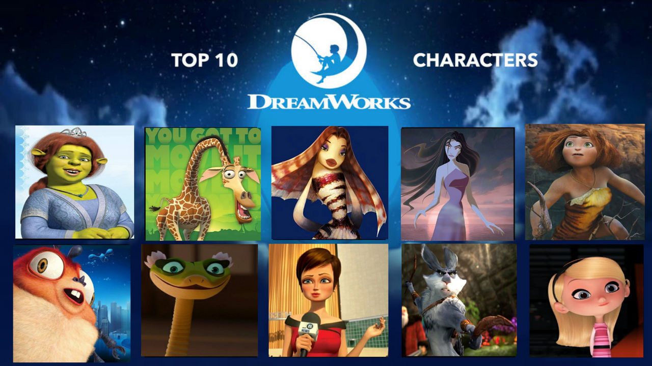 Dreamworks Creating Characters My Top 10 Dreamworks characters (My List) by NurFaiza on DeviantArt