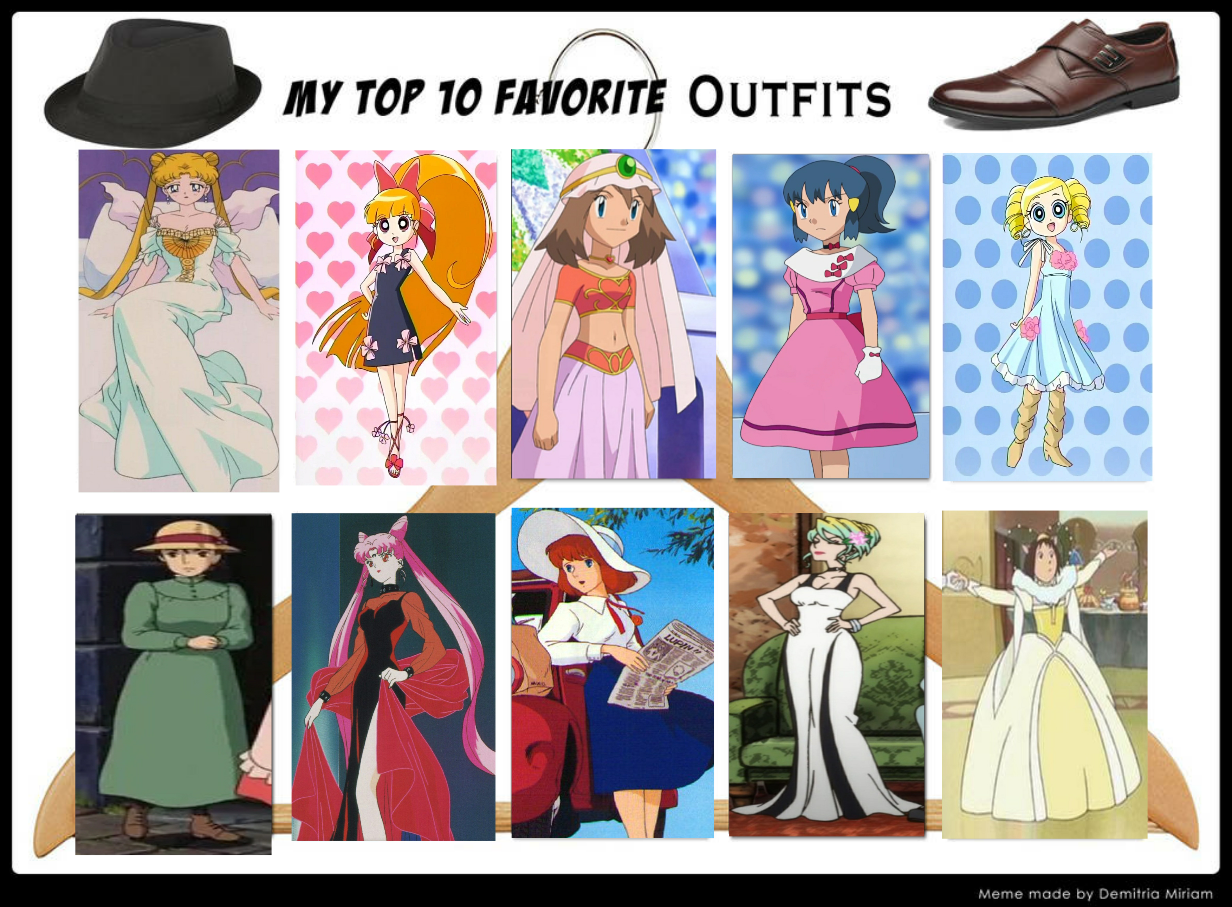 My Favourite outfits worn by Anime Characters by NurFaiza on DeviantArt My Favourite outfits worn by Anime Characters by NurFaiza on DeviantArt