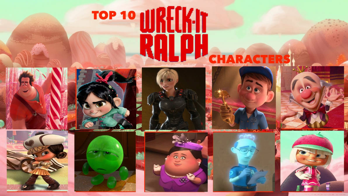 My Top 10 Wreck it Ralph Characters (My List) by NurFaiza on DeviantArt