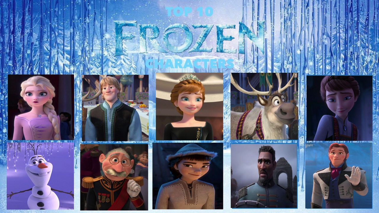 My Top 10 Frozen Characters (My List) by NurFaiza on DeviantArt