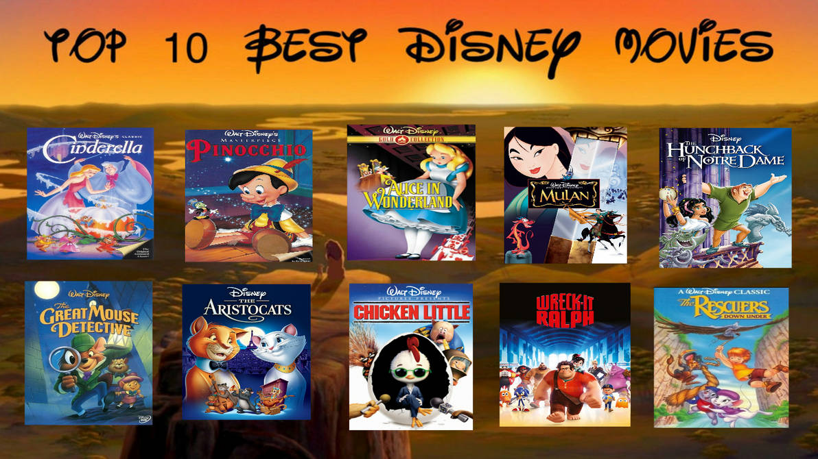 My Favourite Disney Animated Movies (My List) by NurFaiza on DeviantArt