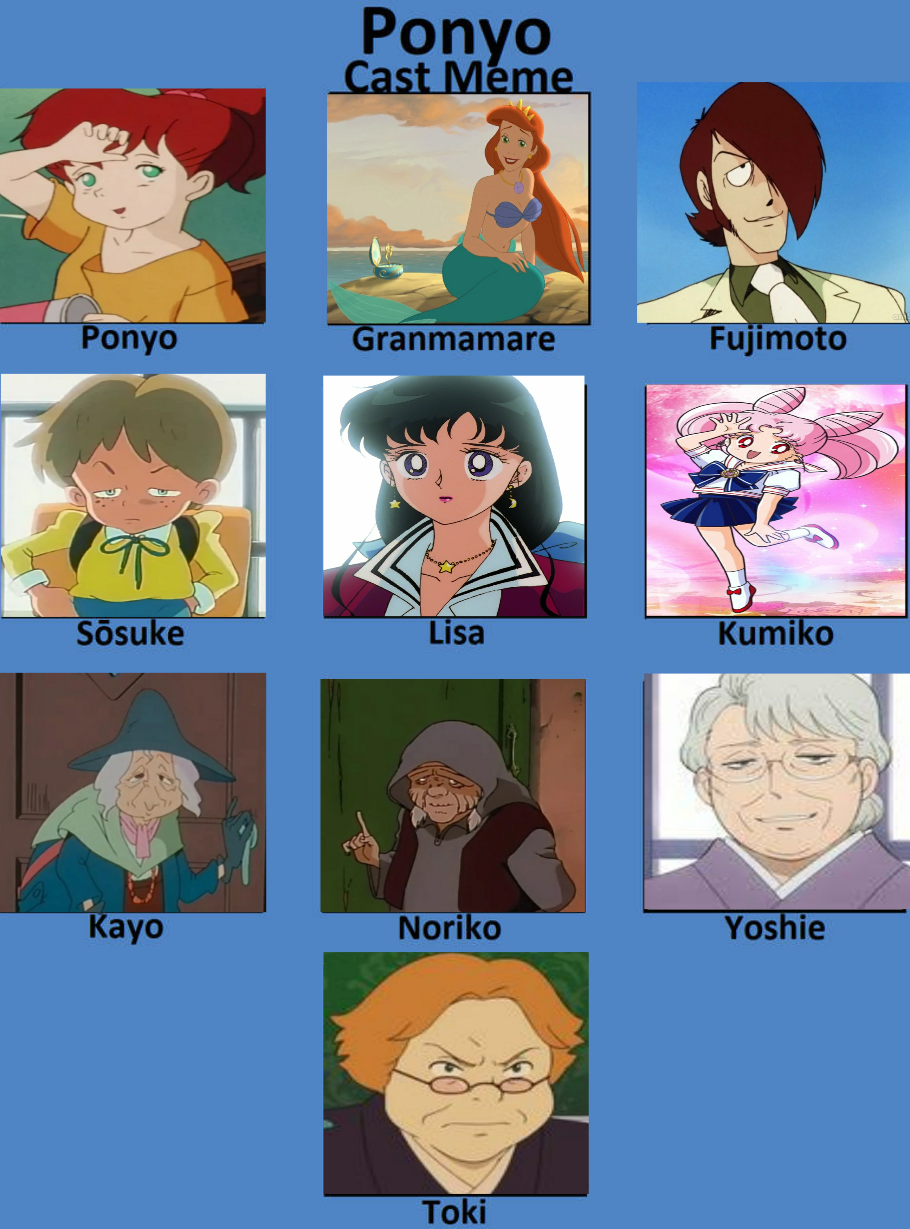 My Ponyo Cast Meme By NicholasVinhChauLe On DeviantArt, 48 OFF