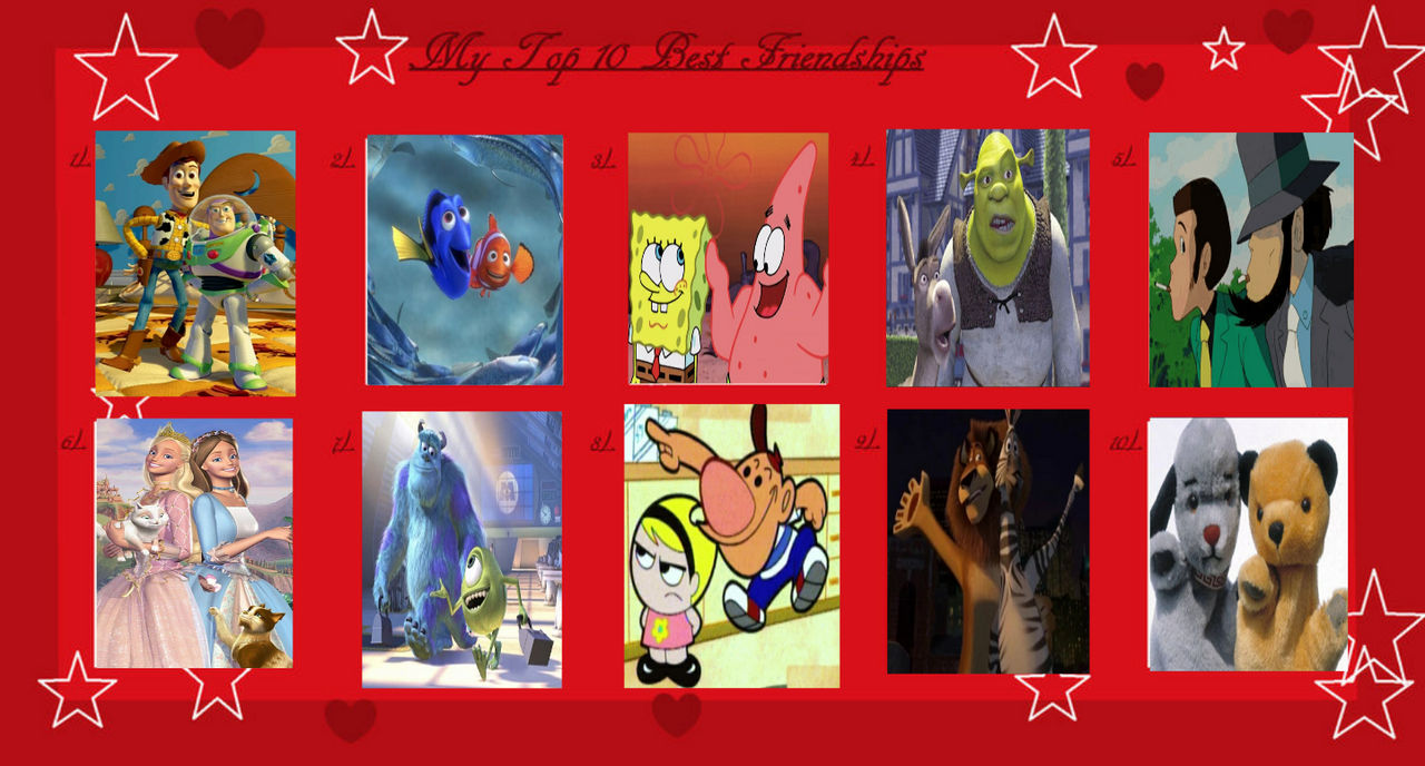 Top 10 Best Friendships My List By Nurfaiza On Deviantart Top 10 Best Friendships My List By Nurfaiza On Deviantart