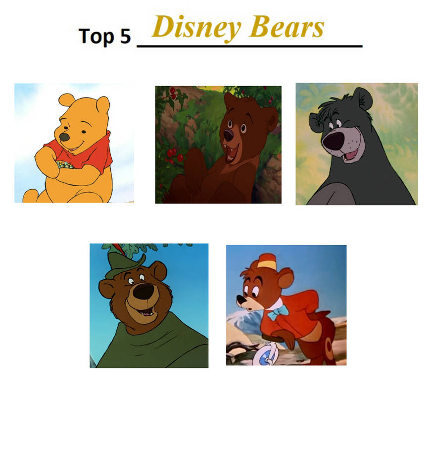 Top 5 Disney Bears My List By Nurfaiza On Deviantart Top 5 Disney Bears My List By Nurfaiza On Deviantart