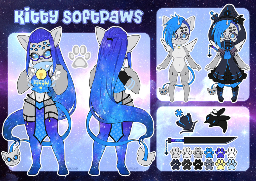 KittySoftpaws-o3 Reference Sheet by LunaOfWater on DeviantArt