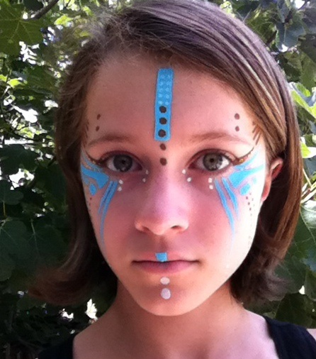 Tribal face paint