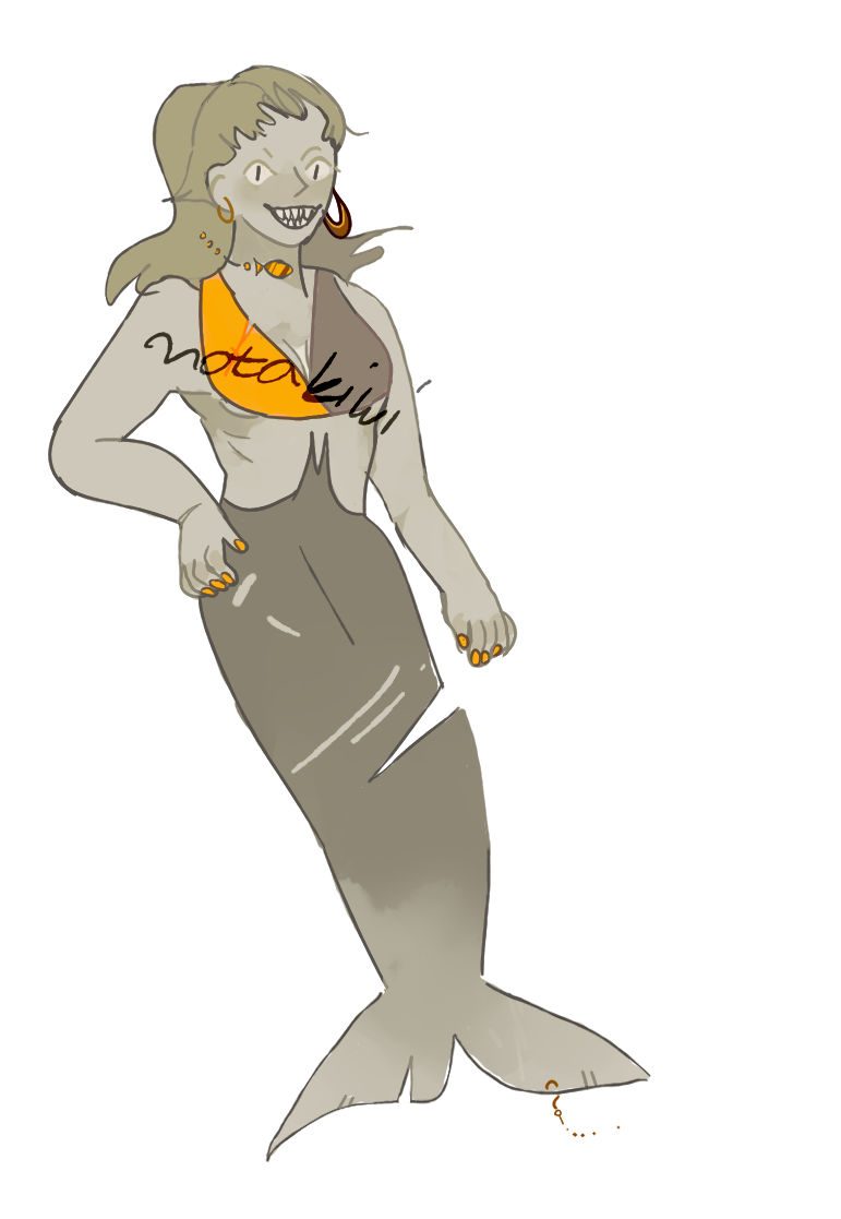 tiger shark mermaid adopt (CLOSED)