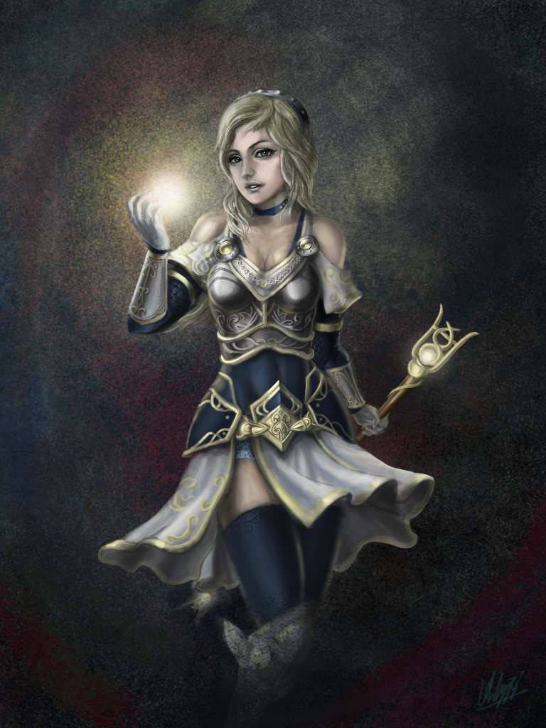 Lady Lux of the luminous