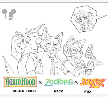 Smash x Disney: Robin Hood, Nick Wilde and Fox