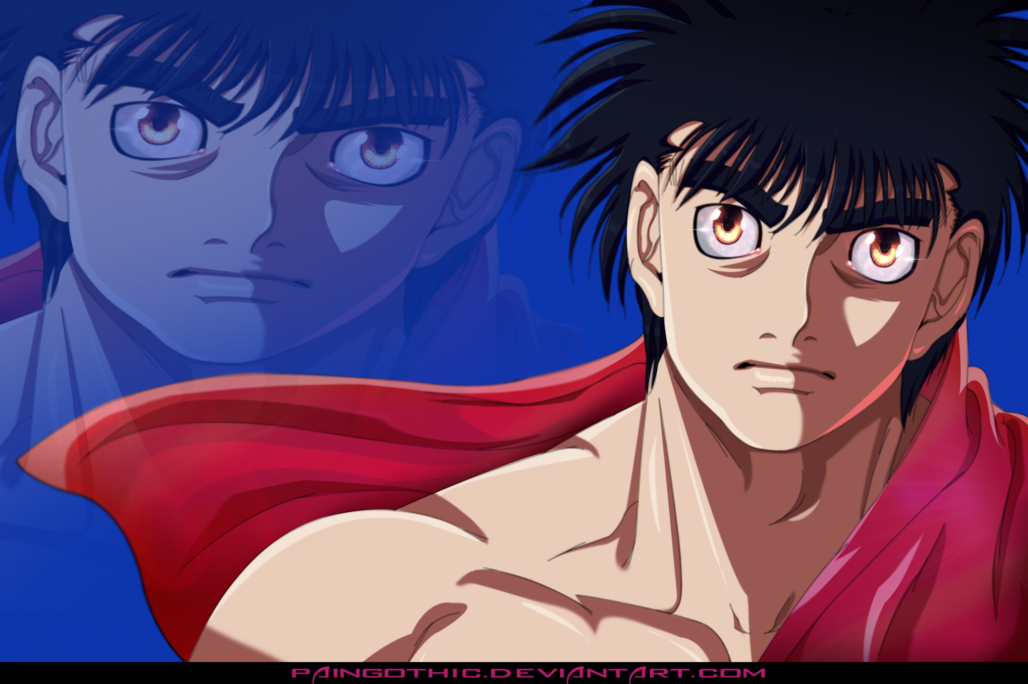 Hajime No Ippo Cover 600 Color by DevilSmithy.deviantart.com on @DeviantArt