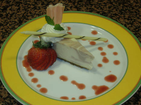 Lemon Strawberry cheesecake