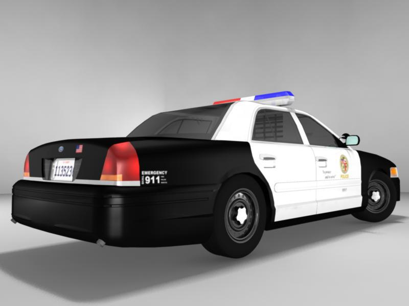 Evov Deviantart LAPD Police Car Back View by EVOV1 on DeviantArt