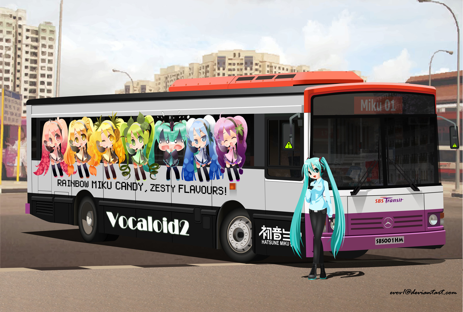 Hatsune Miku Ad Bus