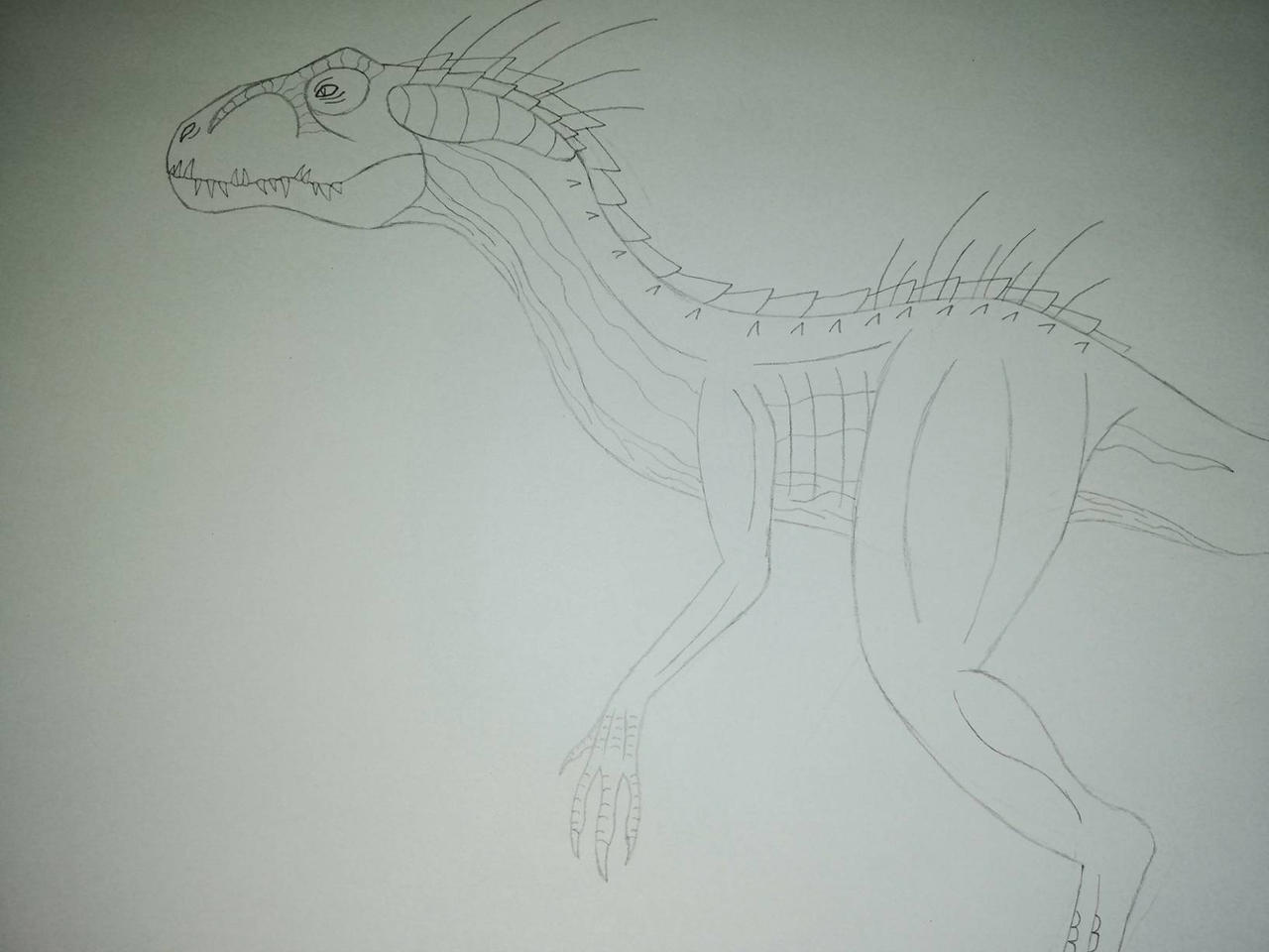 Endo Raptor Drawing Jurassic World Fallen Kingdom Indoraptor by DinoGuy03 on DeviantArt
