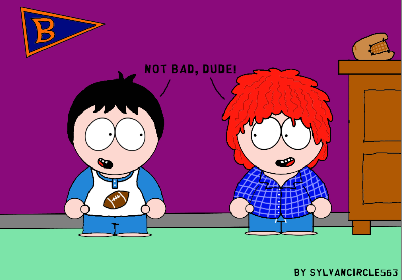 Stan and Kyle in pajamas by Sylvancircle563 on DeviantArt