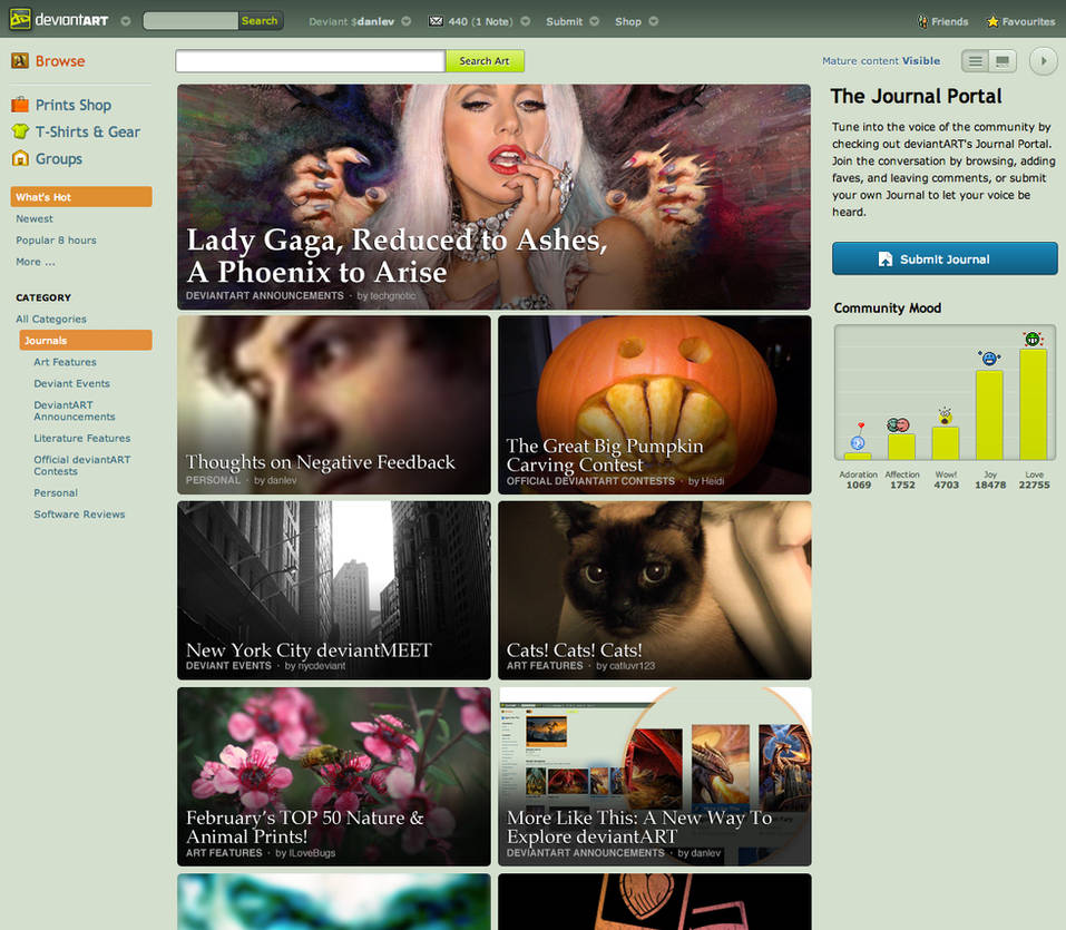 Revised Journal Portal Concept by danlev