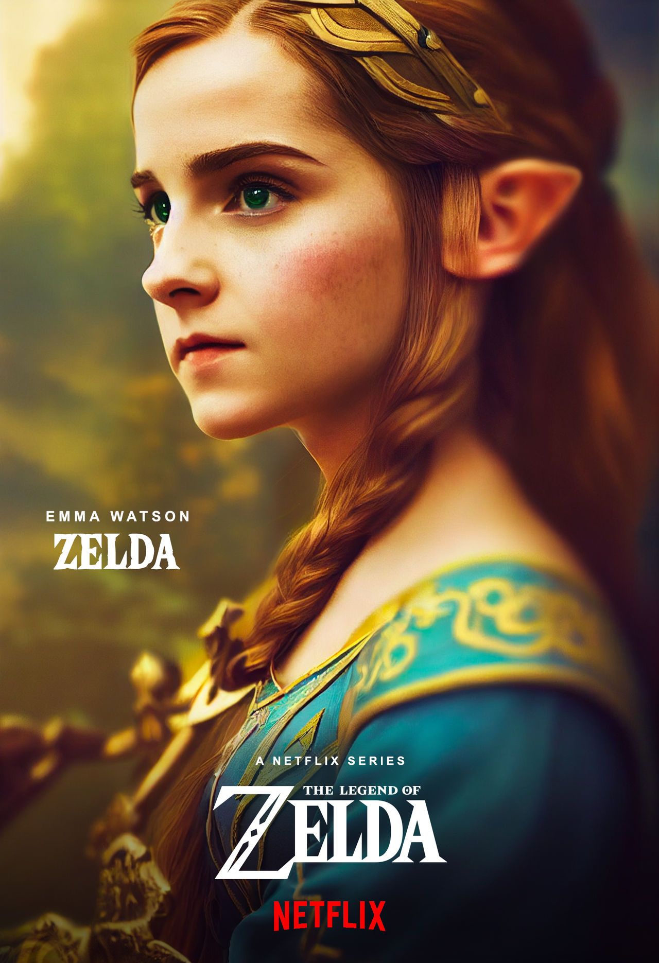 Due to a live Action Legend of Zelda film being announced by Nintendo and  Sony here is a new Zelda Movie Poster i made Photoshop, Midjourney AI,  Reface and Faceapp featuring Freddie