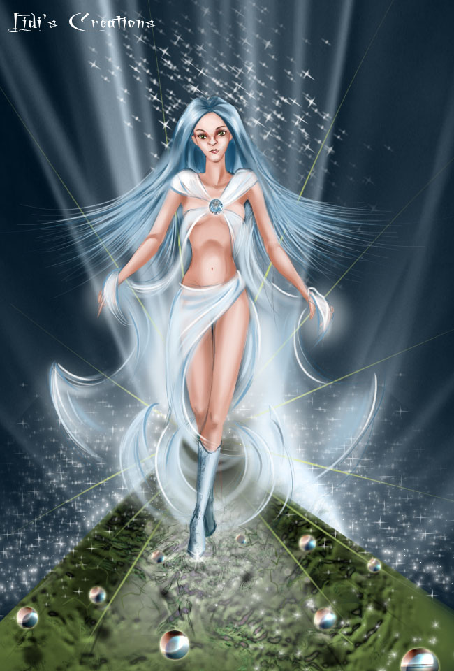 Blue haired fairy