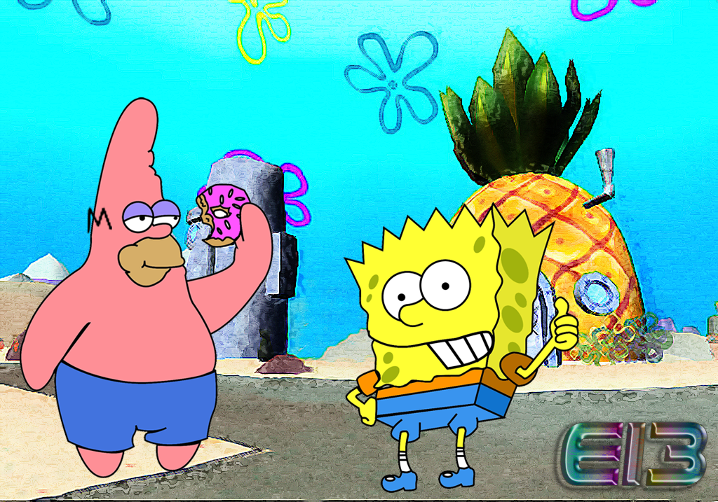 Sponge Bart spongebart simppants by E13mental on DeviantArt
