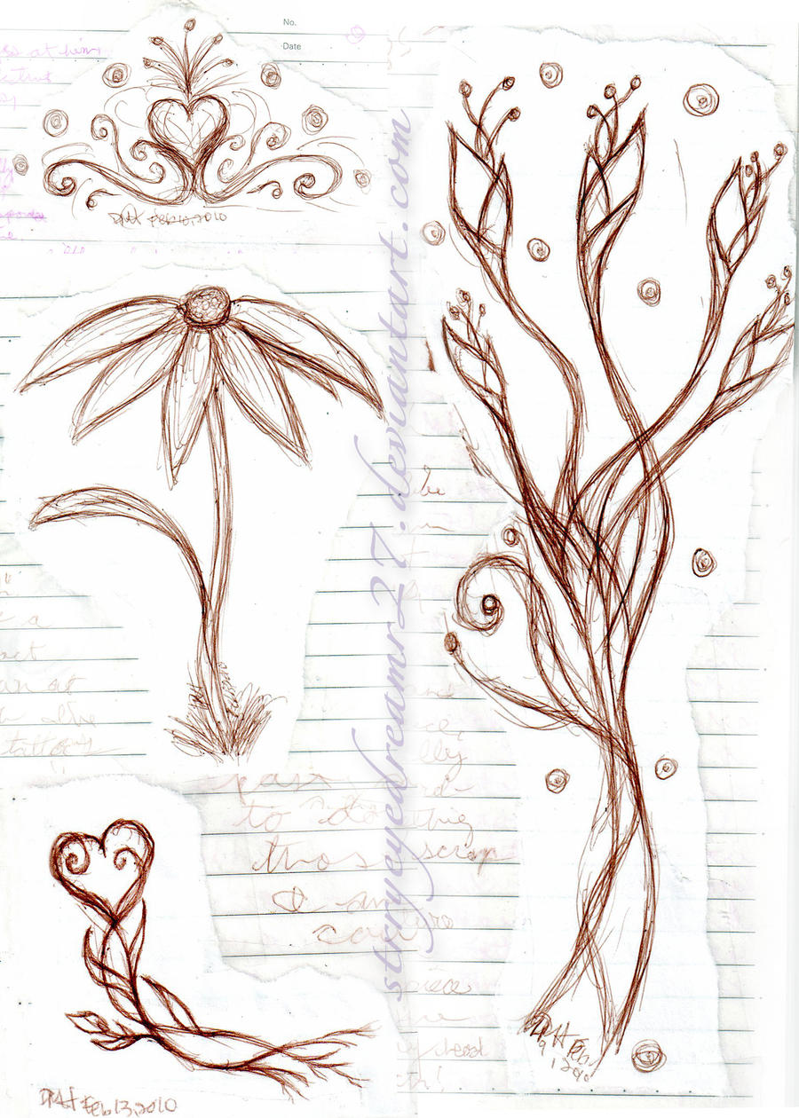 Journal Doodles in Brown