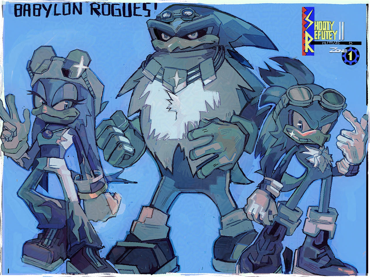 Sonic Babalyn Rouges Devienart Model STH- Babylon Rogues by shootyrefutey on DeviantArt