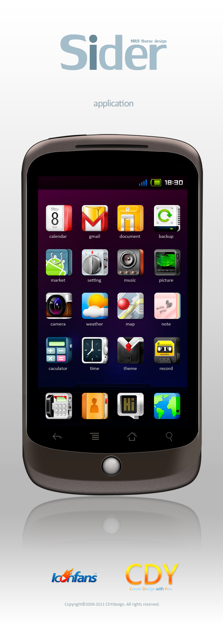 MIUI theme design