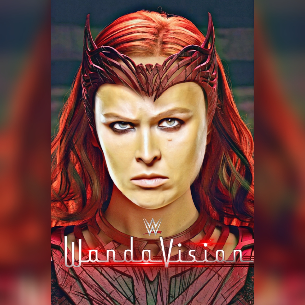 Wanda Rous RONDA ROUSEY X WANDA VISION POSTER BY rolexwrestli by rolexdesigns on ...