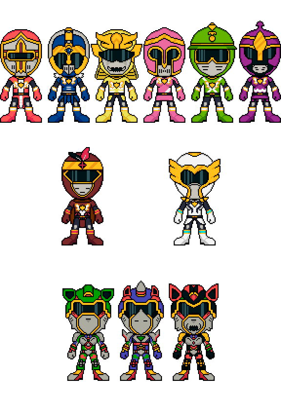 Custom Sentai - Escuadron Guerrero Senkiman by AnArtlessGuy on DeviantArt