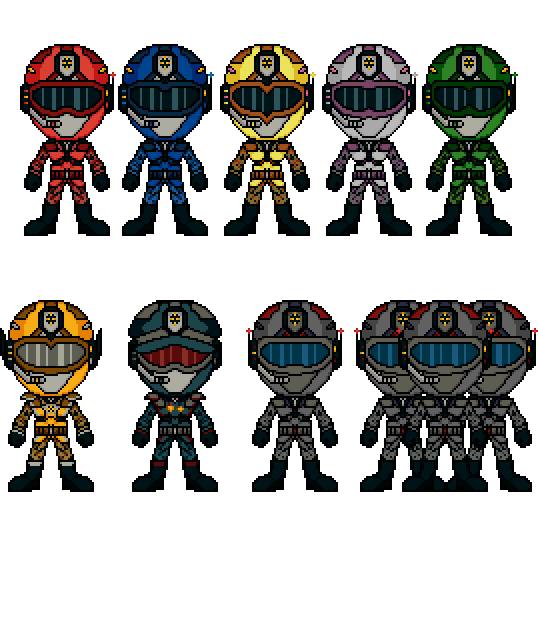 Custom Sentai - Escuadron Militar by AnArtlessGuy on DeviantArt
