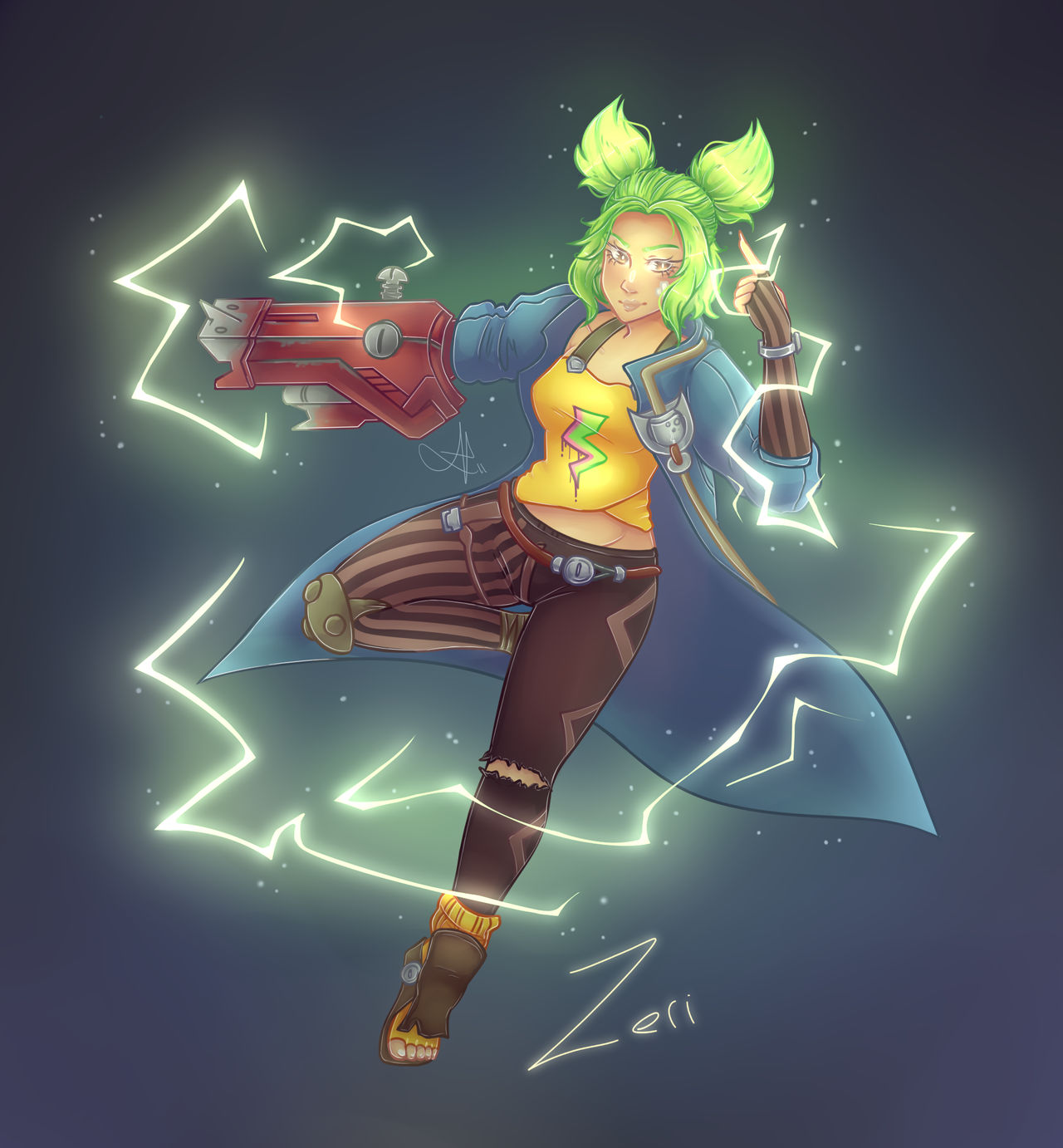 Zeri / League of Legends by AudreArt on DeviantArt
