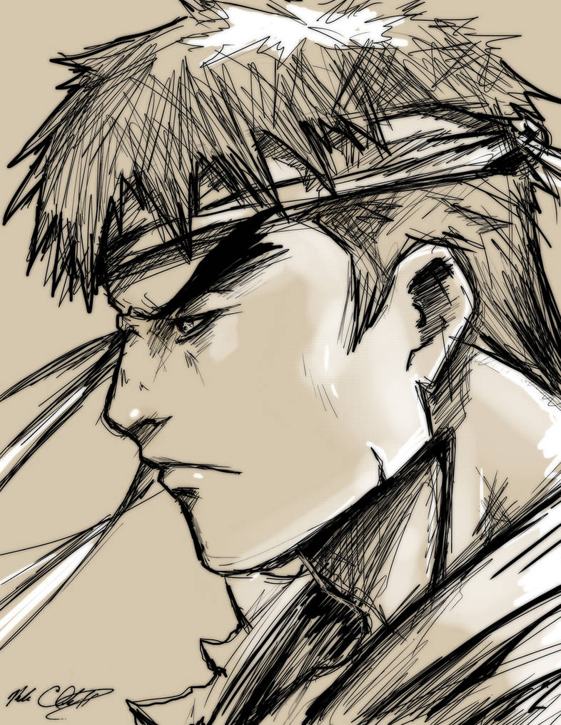 Drawing Practice Ryu Ryu Sketch by Mark-Clark-II on DeviantArt
