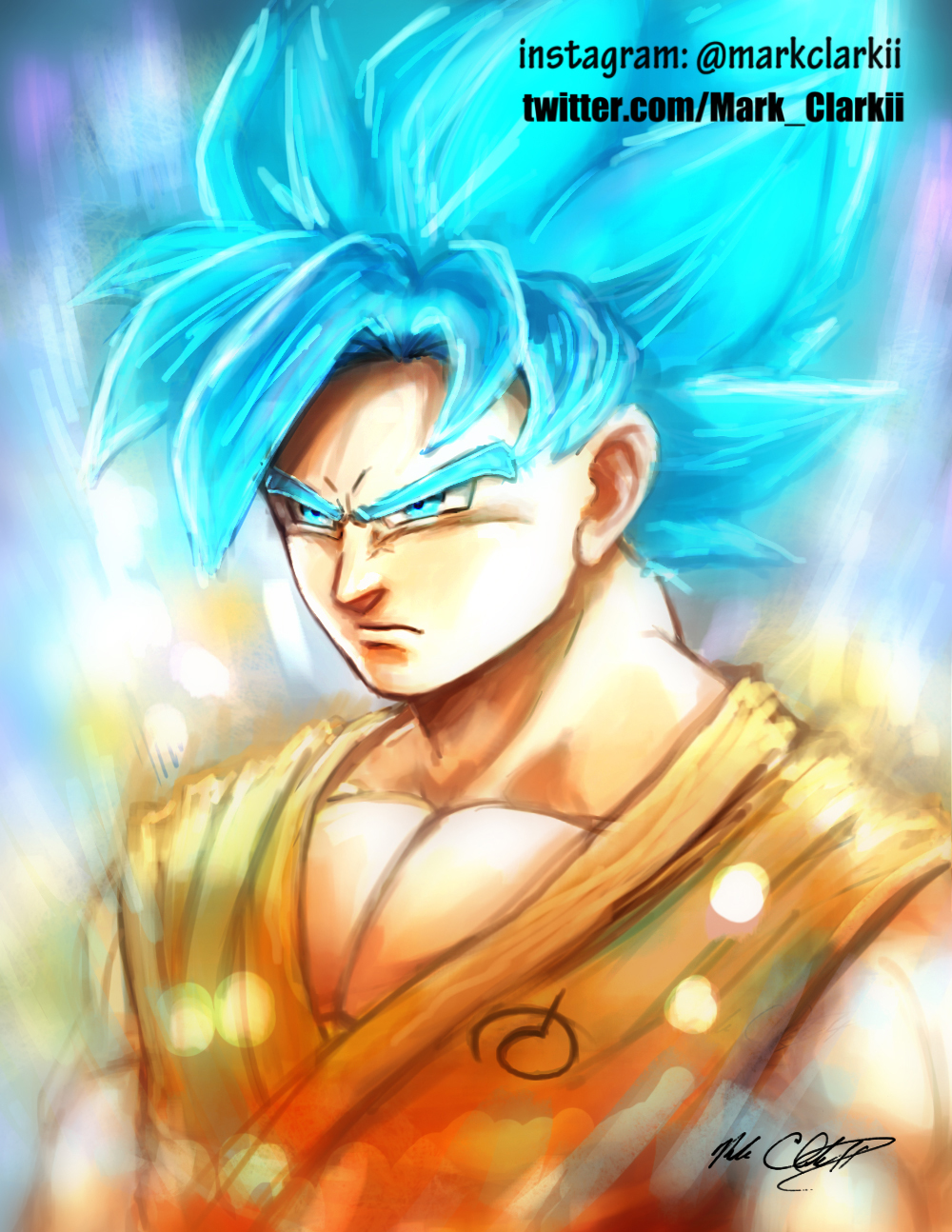 Super Saiyan God SSJ Goku-paint plus video