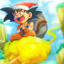 Kid Goku Santa
