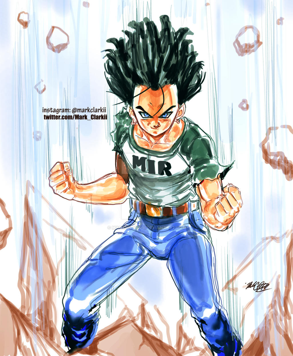 Android 17 Is Back By Mark Clark II On DeviantArt