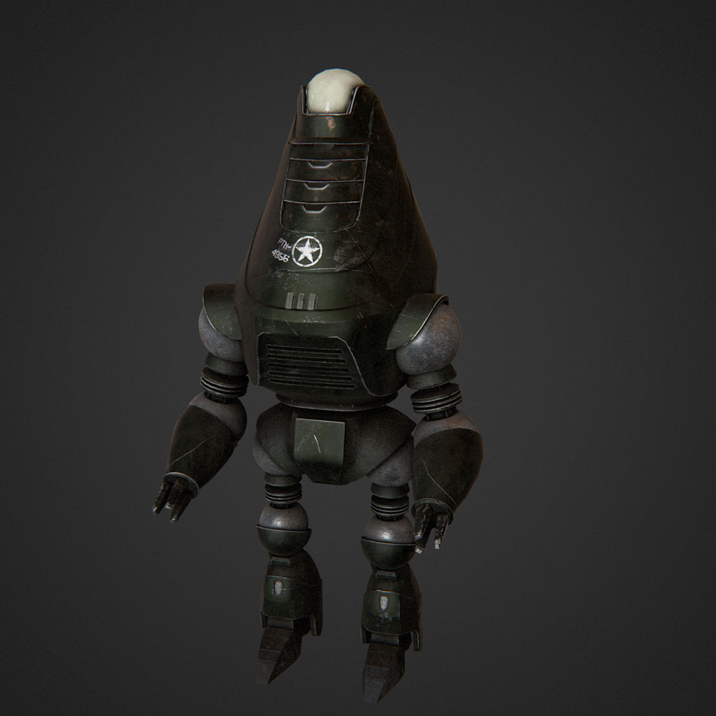 Protectron Sketch Protectron - Army version by CrazyVaclav on DeviantArt