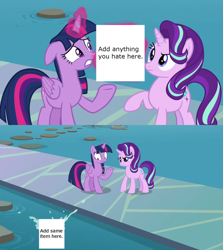 Starlight Glimmer throws what away