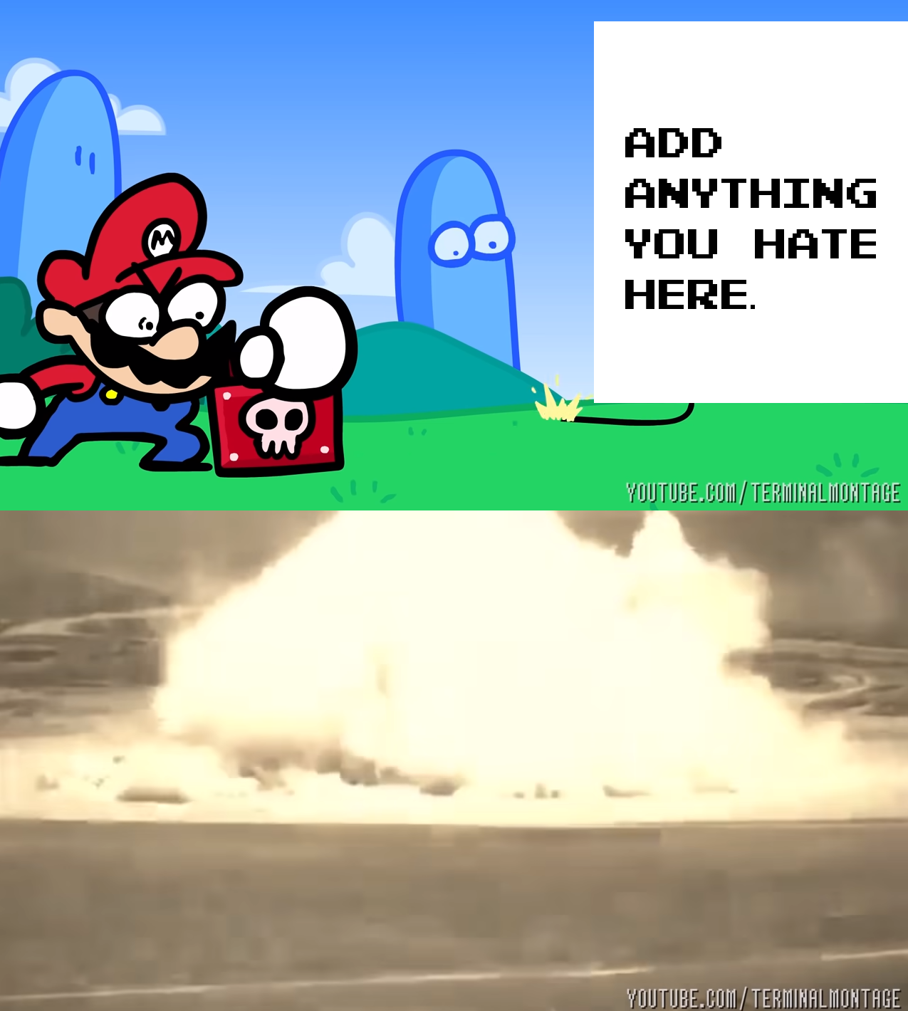 Speedrunner Mario blows up what by Mega-PoNEO on DeviantArt