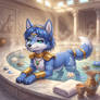 Feral Krystal relaxing in spa (Flow)