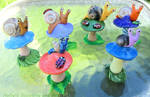 New snail buddy figures by HollieBollie