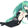 Green Heart Posing