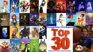 MPOR Top 30 Personal Favorite Animated Movies