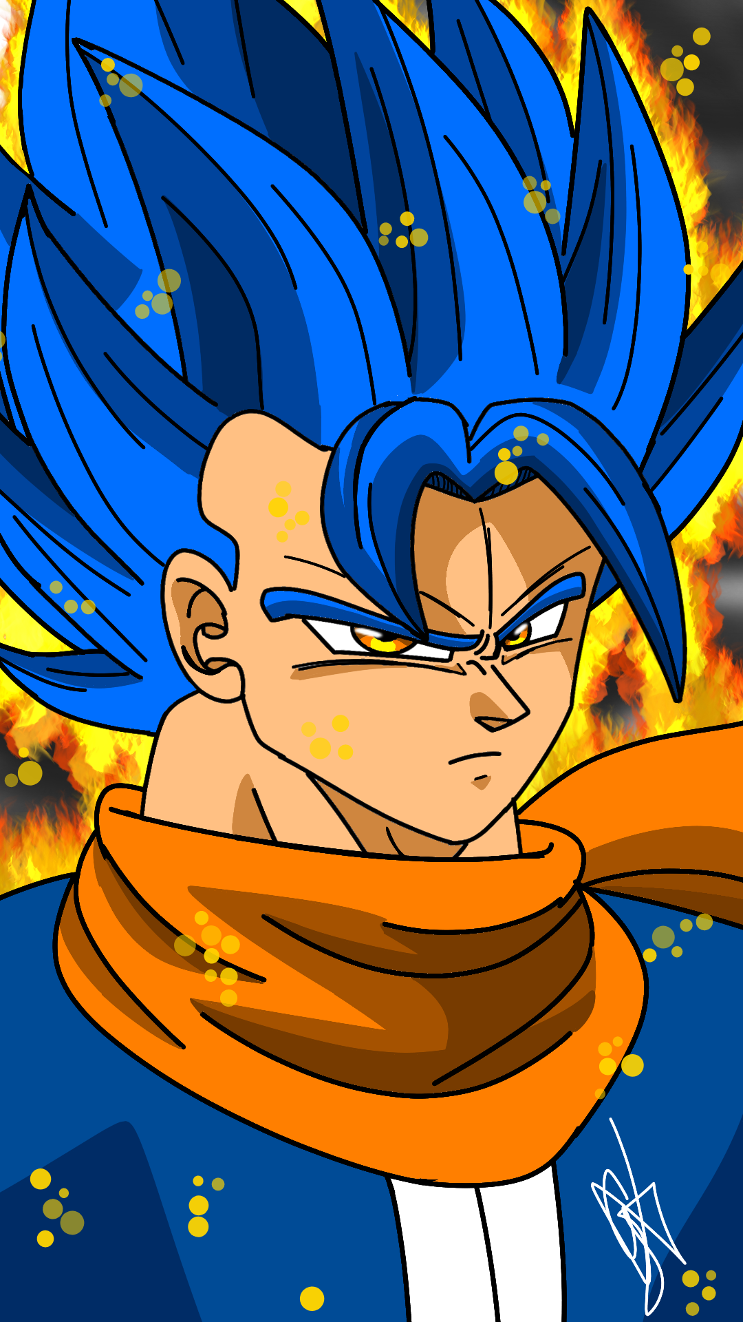 Super Saiyan Blue Goku Redraw by HeroWiz on Newgrounds