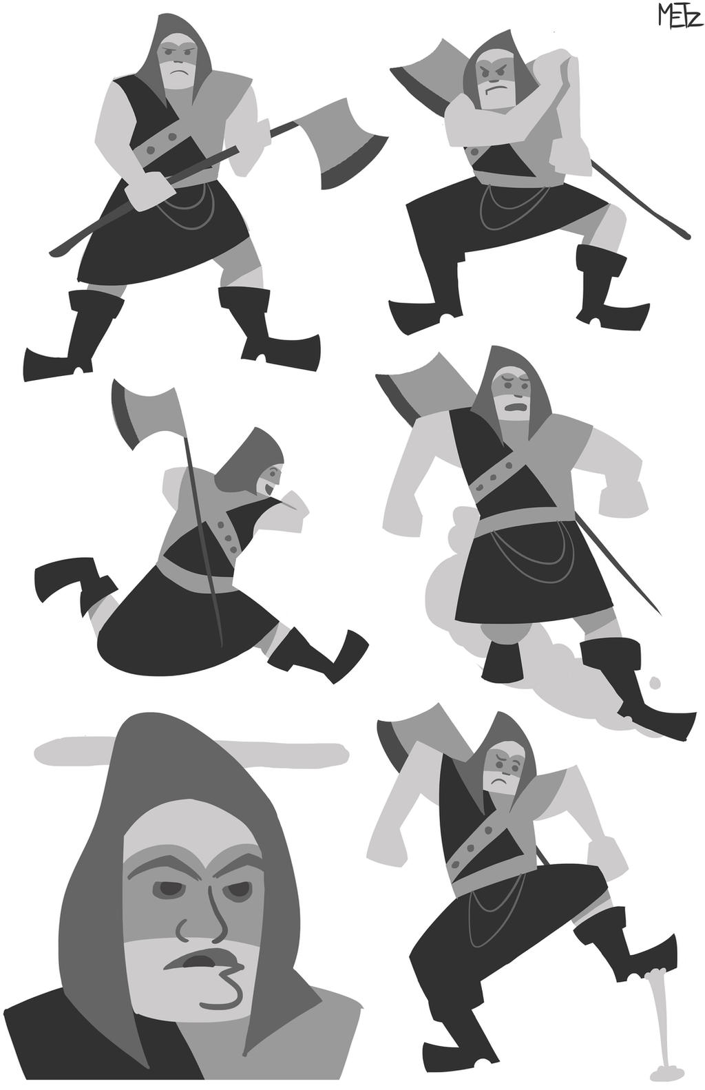 Executioner Simple Drawing Executioner Character Sheet by AnthonyKaneMetz on DeviantArt