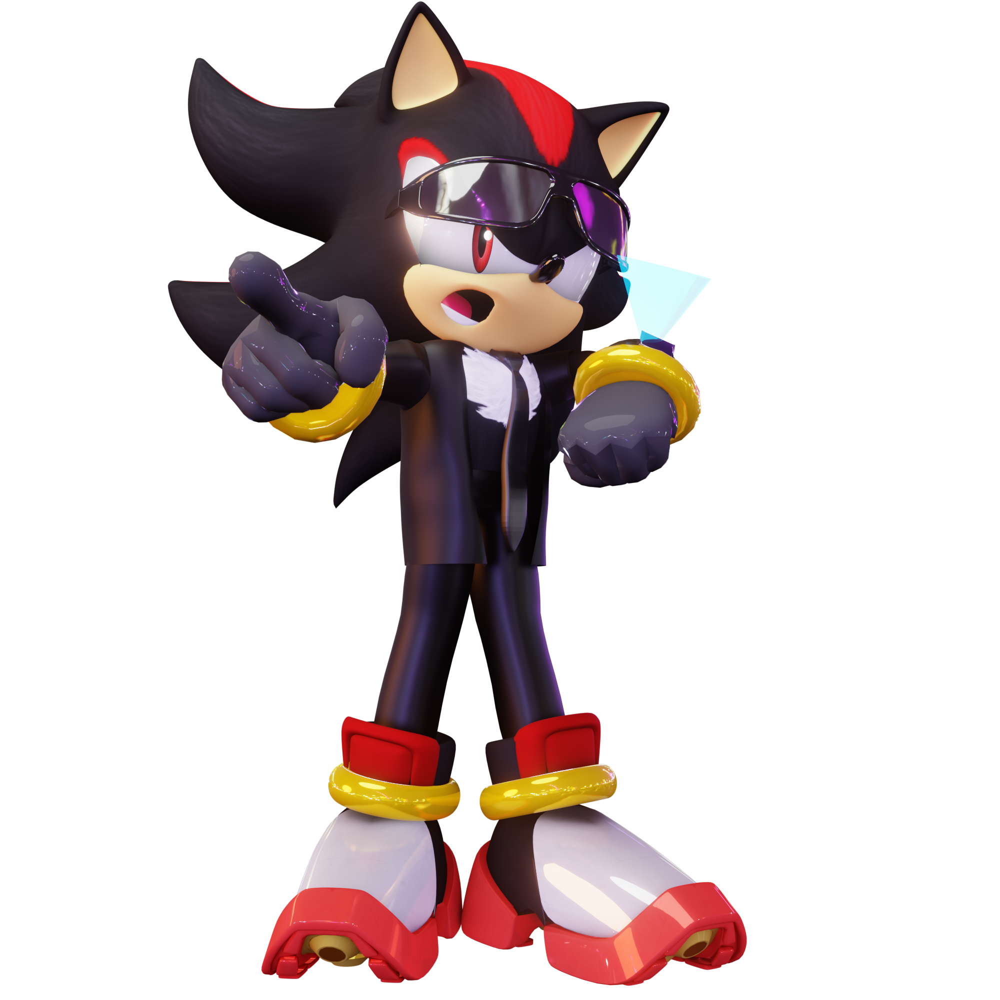 Sonic and Shadow Spilt Fusion Render by Nibroc-Rock on DeviantArt