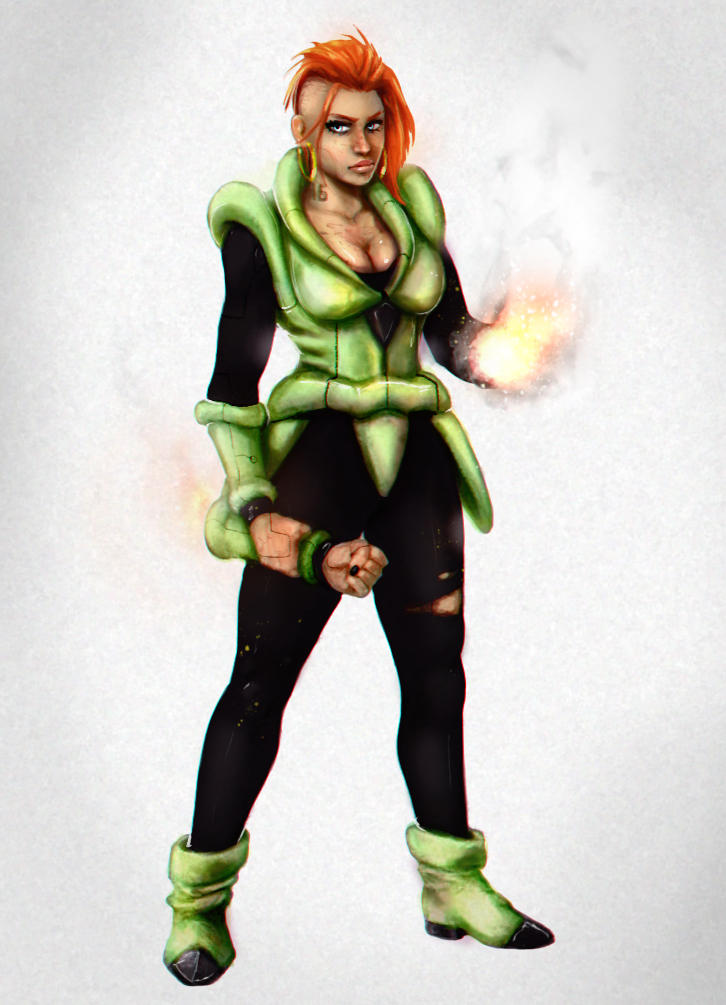 Android 16 by GuxD on DeviantArt