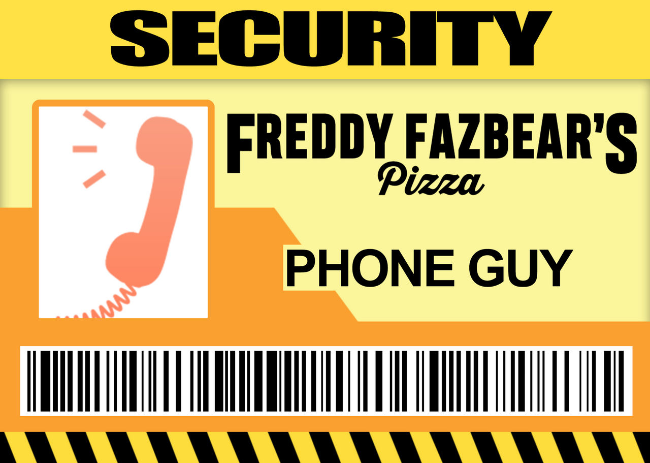 FNaF Phone Guy Security Card By UnderScoreYT On DeviantArt