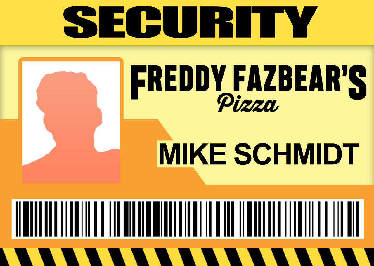 FNaF Mike Schmidt Security Card By UnderScoreYT On DeviantArt