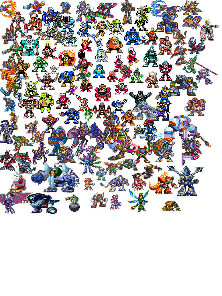 mega man and mega man x bosses by appleOdoom on DeviantArt