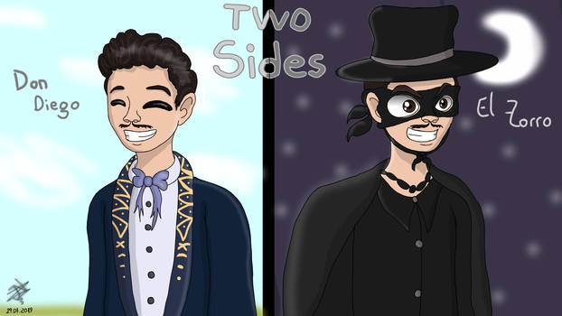 The Zorro of Disney Fan Art 'Two Sides'